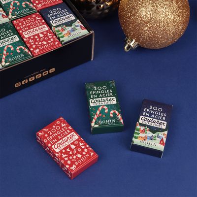 Extra Fine Pins (30x0.60mm) x200 "Christmas"