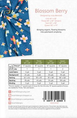 Blosson Berry Quilt Pattern