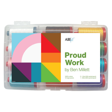 Proud Work by Ben Millett — Aurifil Thread Set, 12 Spools