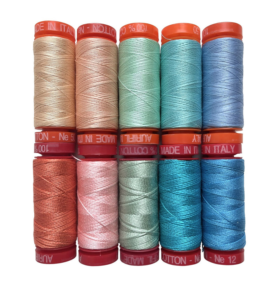 Gulf Breeze by Becca Plymale — Aurifil Thread Set, 10 Spools