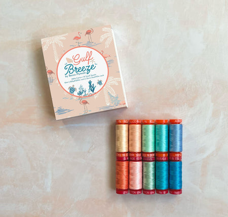 Gulf Breeze by Becca Plymale — Aurifil Thread Set, 10 Spools