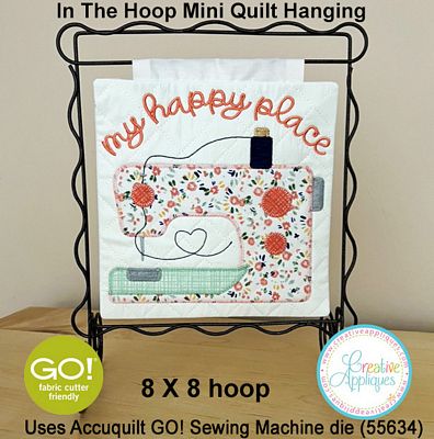 In The Hoop Sewing Machine Mini Quilt Hanging