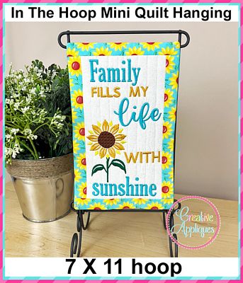 Sunflower Mug Rugs + Hangings Set