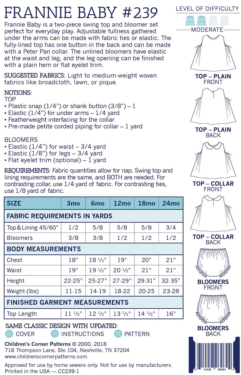 Frannie Baby 3-24mo