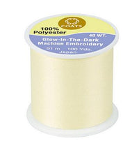 Coats and Clark Glow In The Dark Thread Yellow