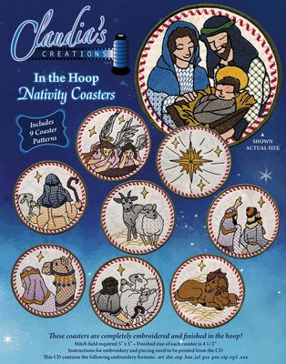 Nativity Coasters ITH