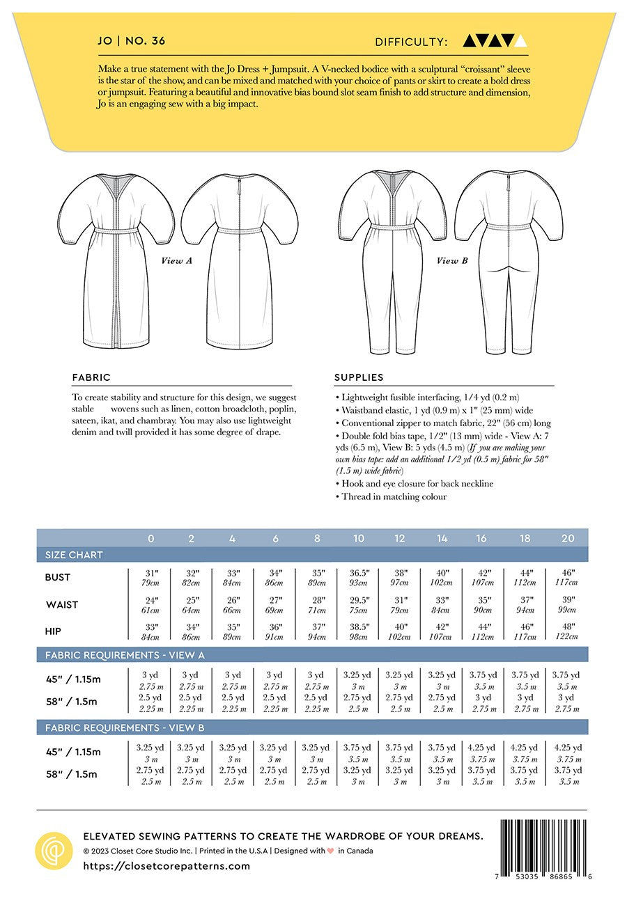 JO Dress & Jumpsuit Pattern