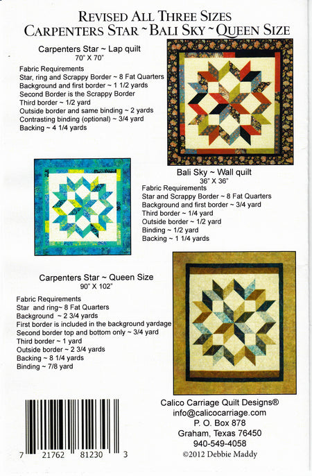 Carpenter's Star and Bali Sky