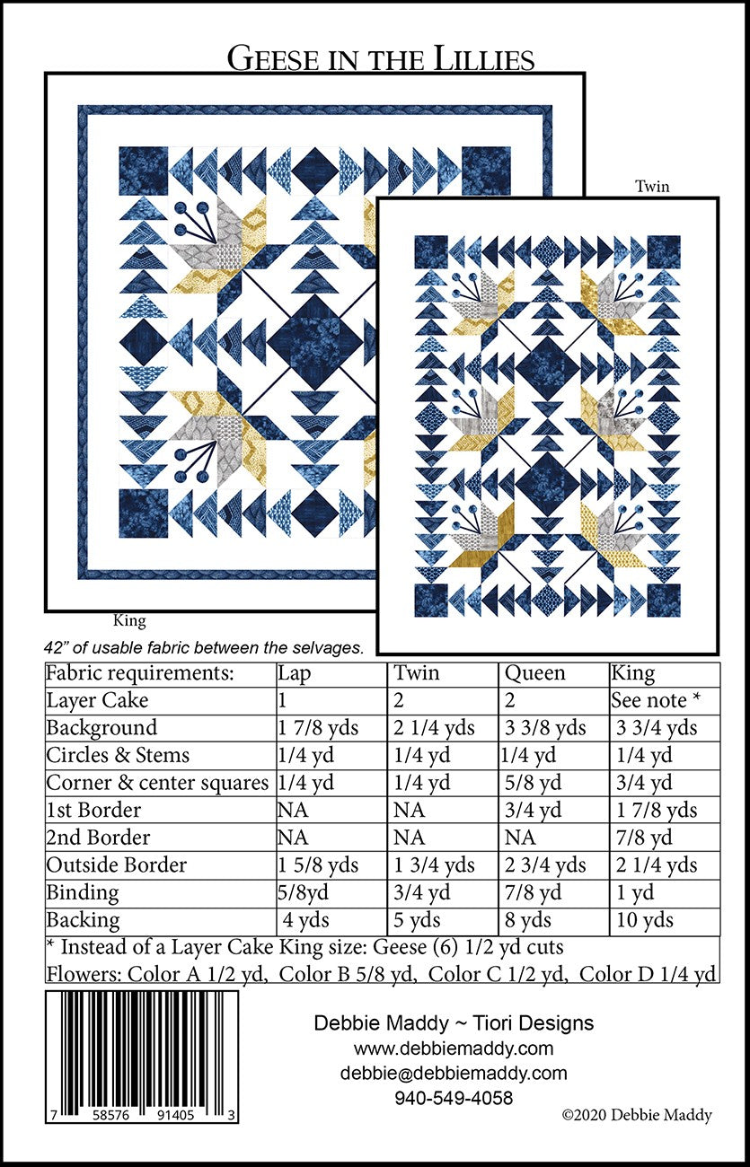 Geese in the Lillies Pattern