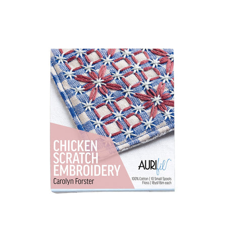 Chicken Scratch Embroidery by Carolyn Forster — Aurifil Thread Set, 10 Spools