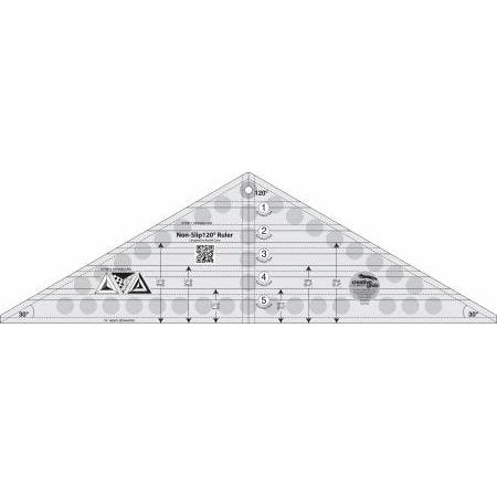 Creative Grids 120 Degree Triangle Quilt Ruler