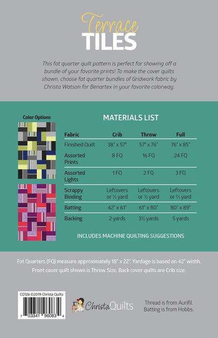 Terrace Tiles Quilt Pattern
