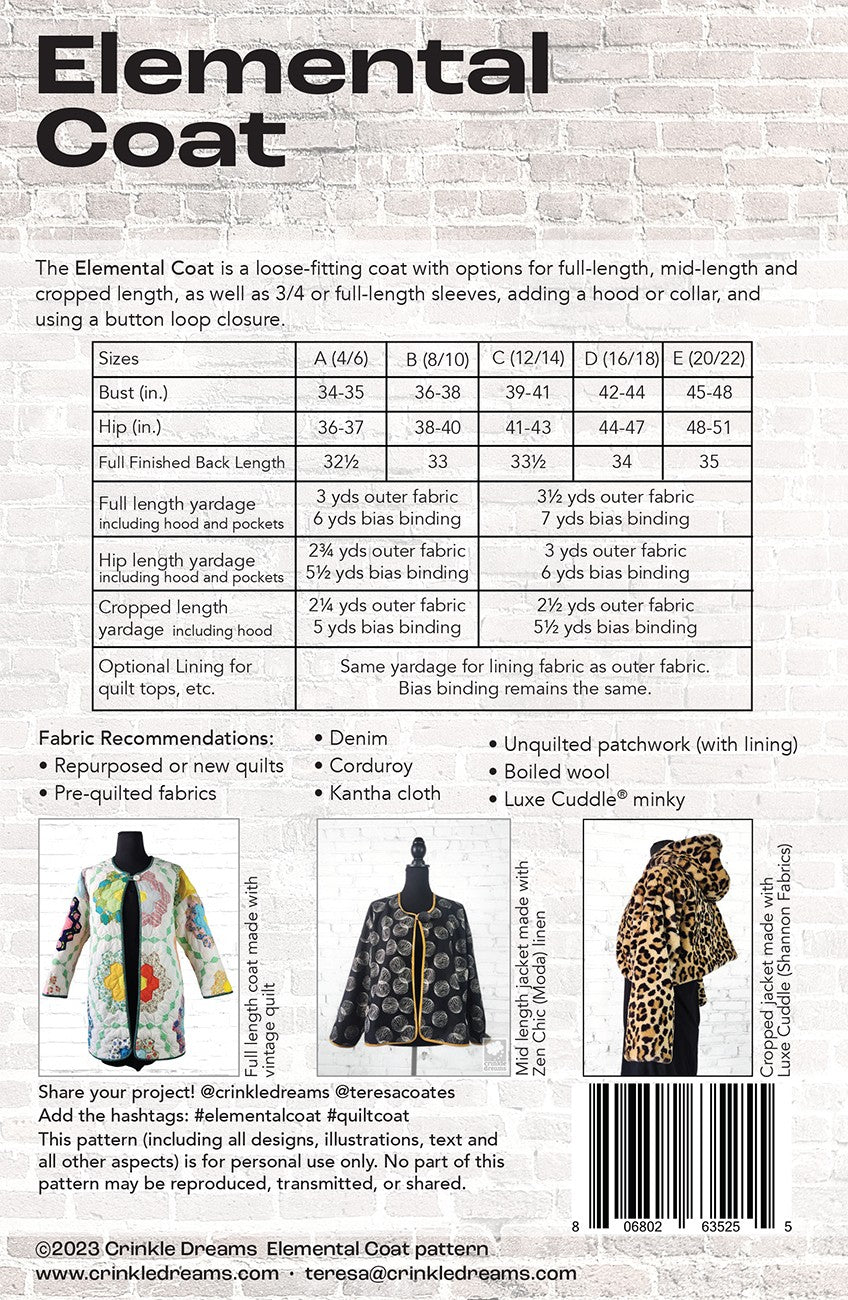 Elemental Coat Pattern