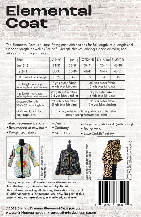 Elemental Coat Pattern