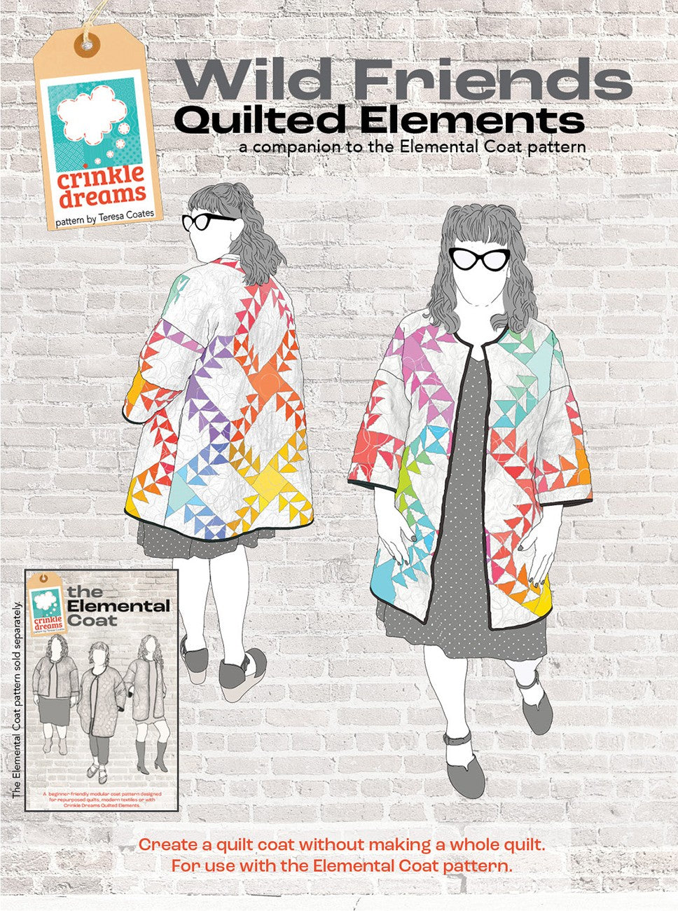 Wild Friends Quilted Elements Coat Pattern