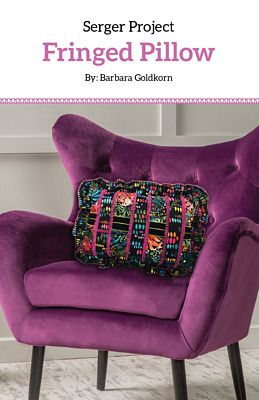 Cutting Edge Serger Project Fringed Pillow Pattern