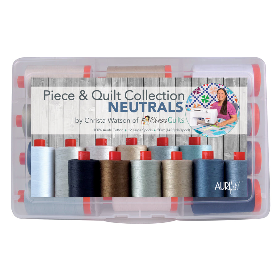 Aurifil Piece and Quilt Collection, Neutrals by Christa Watson