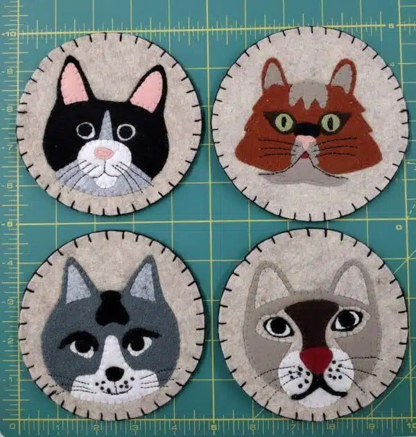 Cat DIY Coasters Kit