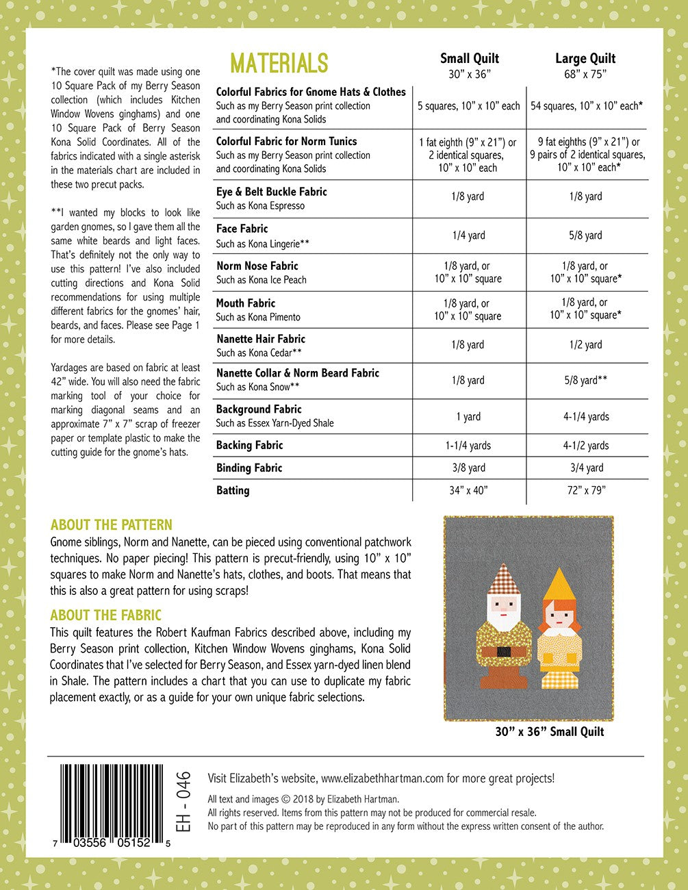 Norm and Nanette Pattern