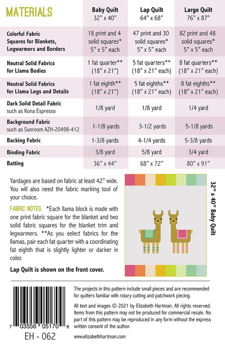 Little Llamas Pattern