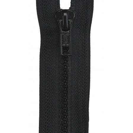 Sport Polyester 1-Way Separating Zipper 12in Black