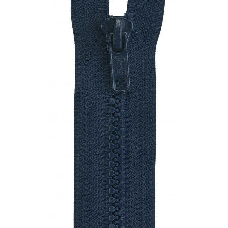 Sport Polyester 1-Way Separating Zipper 16in Navy