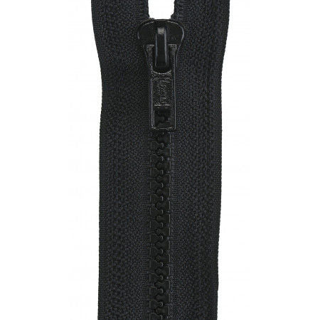 Sport Polyester 1-Way Separating Zipper 16in Black