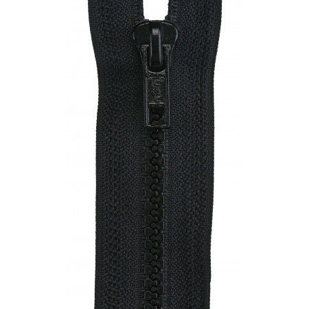 Sport Polyester 1-Way Separating Zipper 26in Black