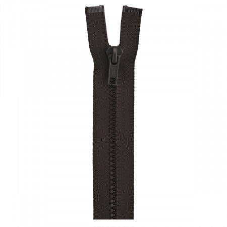 Sport Polyester 1-Way Separating Zipper 26in Cloister Brown