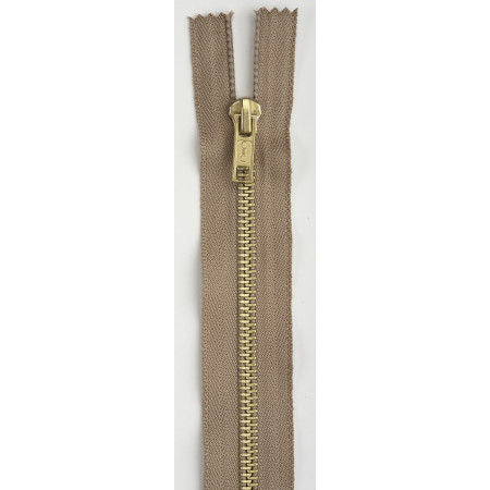 Brass Overall Zipper 26in Dogwood