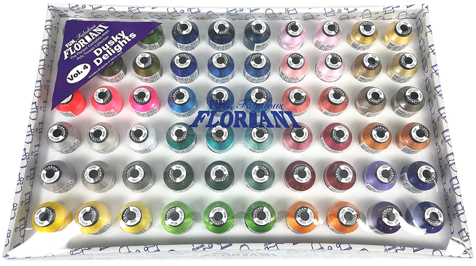 Floriani 60 Thread Colors Set 4 Dusky Delights