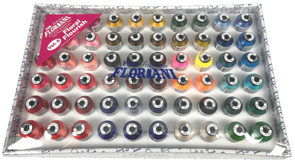 Floriani 60 Thread Colors Set 5 Floral Flourish