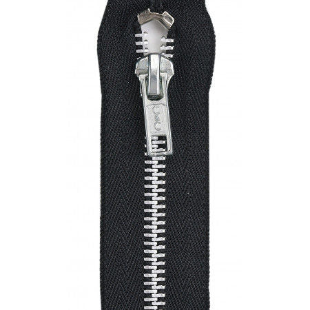 Aluminum Pocket Zipper 5in Black