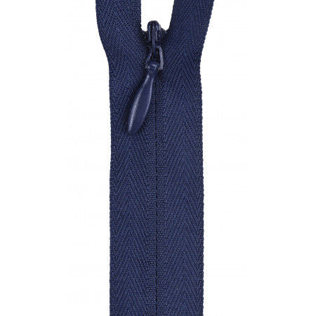 Invisible Polyester Zipper 9in Navy