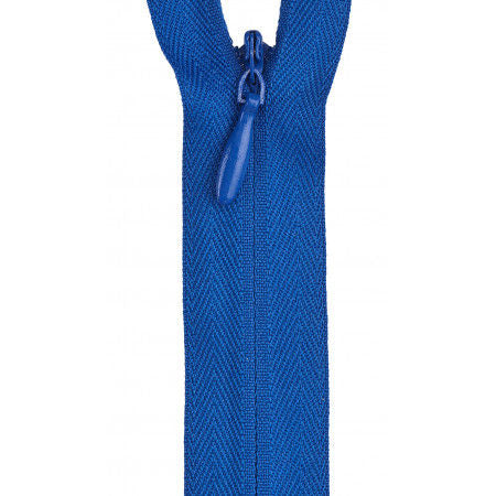 Invisible Polyester Zipper 14in Yale Blue