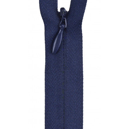 Invisible Polyester Zipper 14in Navy