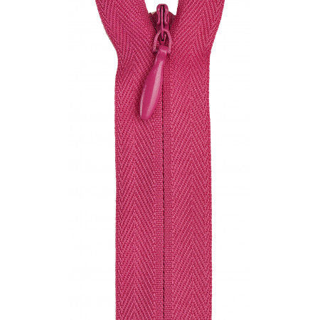 Invisible Polyester Zipper 22in Hot Pink