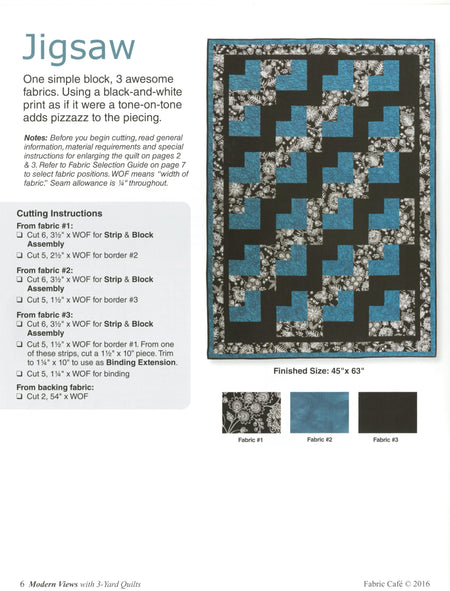 Modern Views with 3 Yard Quilts