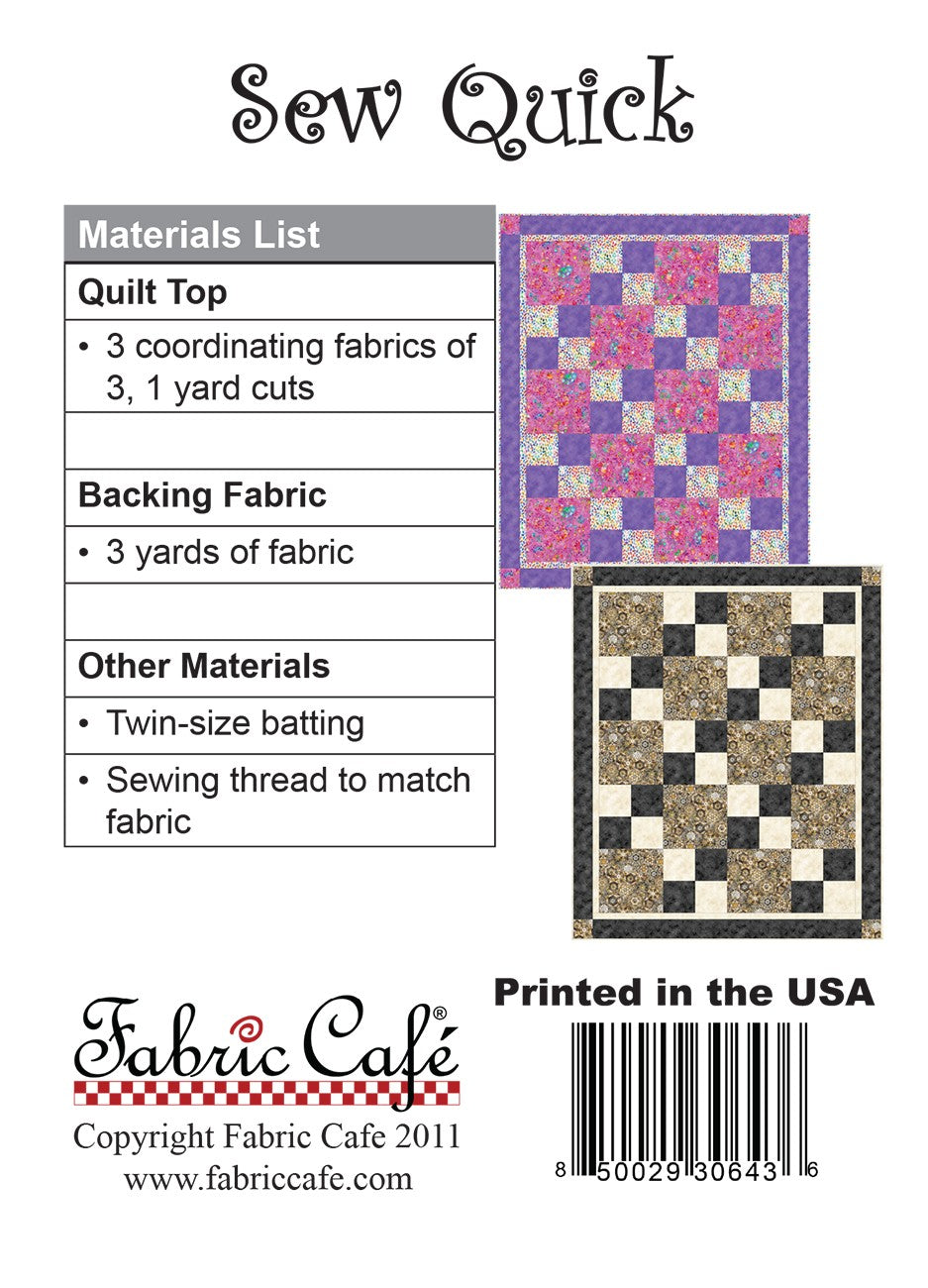 Sew Quick Pattern