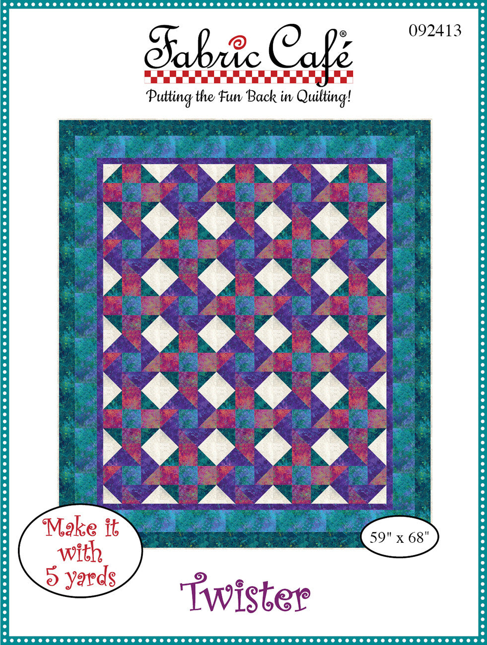 Twister 5-Yard Quilt Pattern