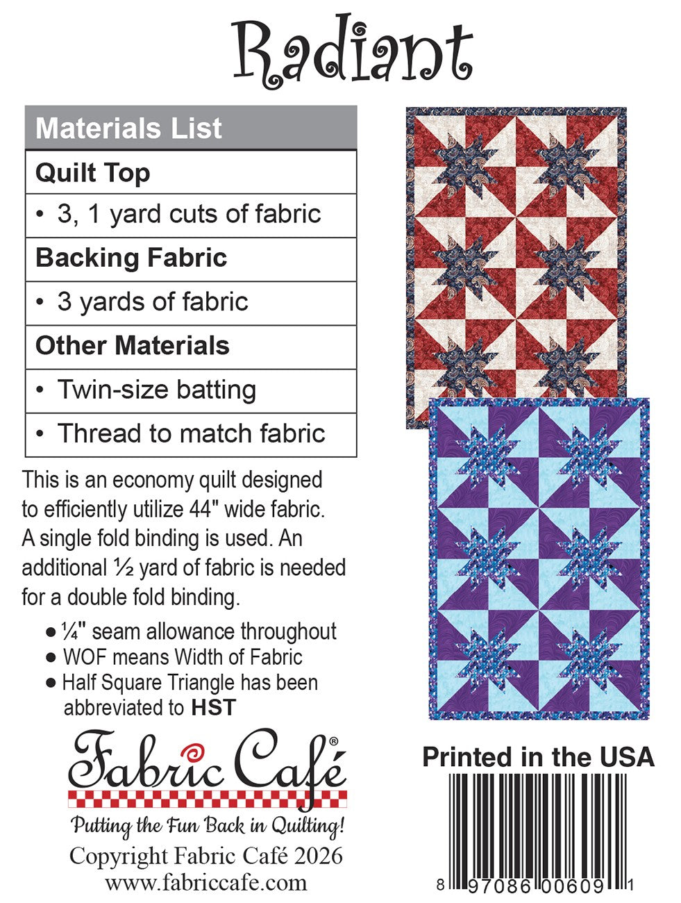 Radiant Individual 3-Yard Pattern