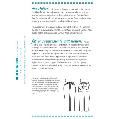 Sporty Details for Eureka Pants that Fit