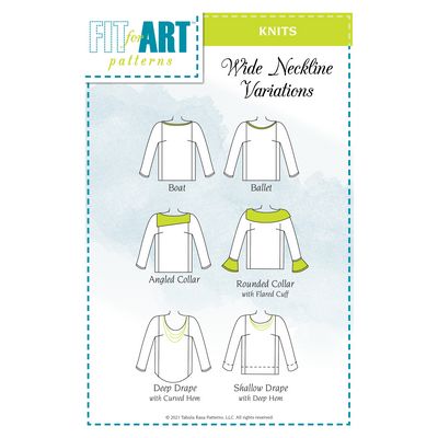 Wide Neckline Variations for Tabula Rasa Knits