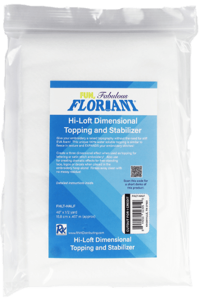 Floriani Hi-Loft Dimensional Water Soluble Topping