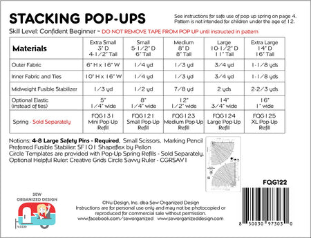 Stacking Pop-Up Pattern