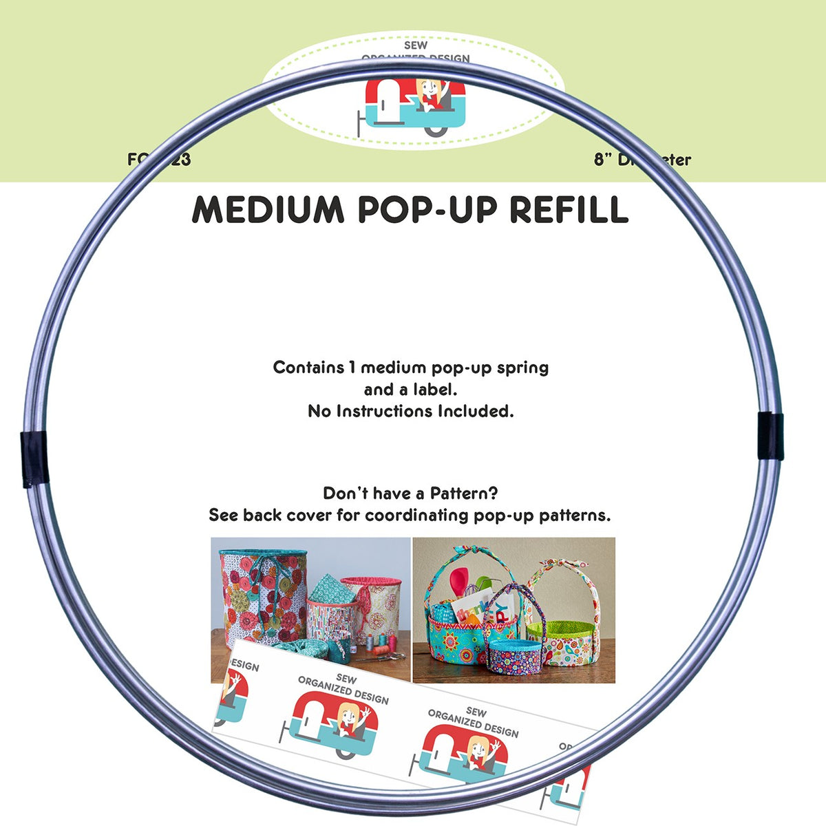 8in Medium Pop-Up Refill