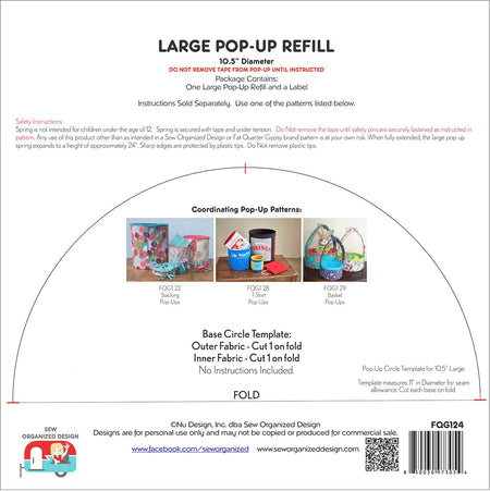 Large Pop-Up Refill 10.5 in