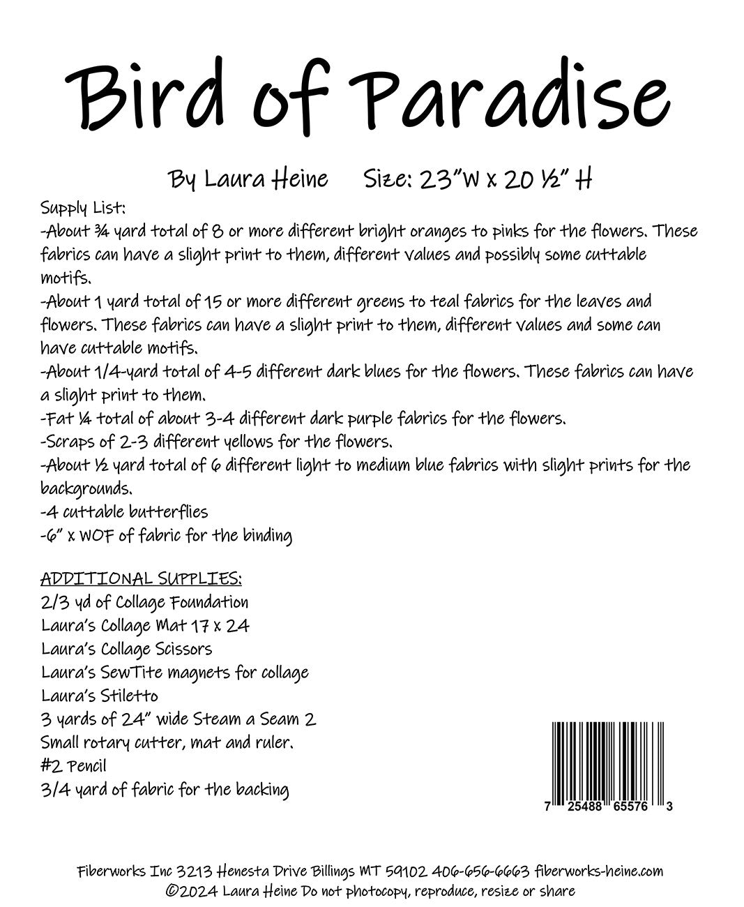 Bird of Paradise Collage Pattern by Laura Heine