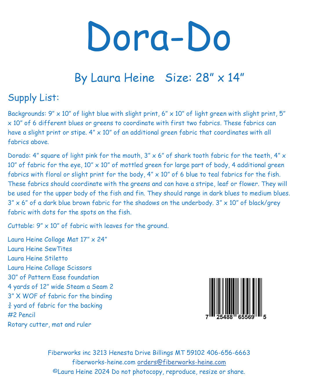 Dora-Do Collage Pattern by Laura Heine