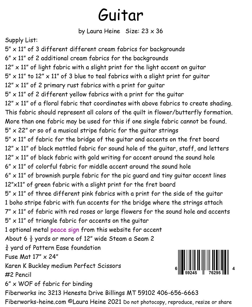 Guitar Collage Pattern